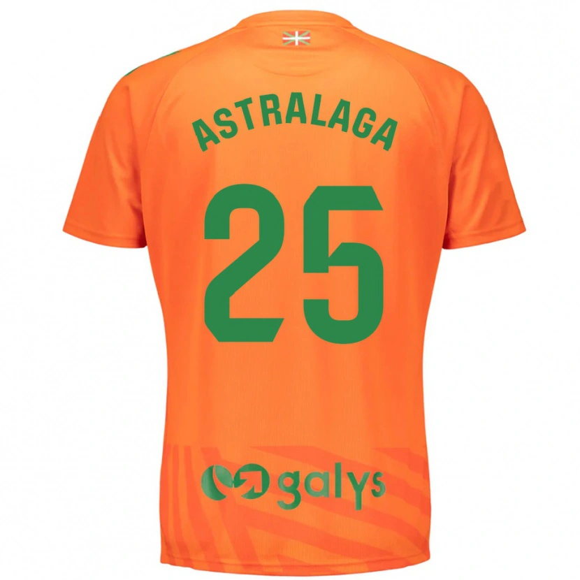 Danxen Kinder Eunate Astralaga Aranguren #25 Trikot Orange Grün Torwarttrikot 2025/26