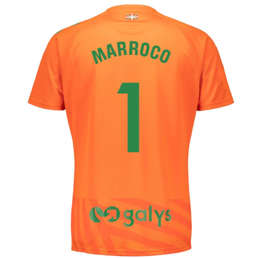 Danxen Kinder Marc Marroco #1 Trikot Orange Grün Torwarttrikot 2025/26