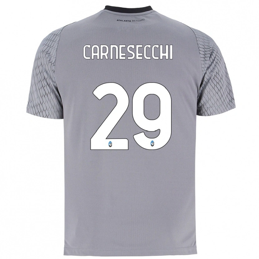 Danxen Kinder Marco Carnesecchi #29 Trikot Grau Blau Rot Torwarttrikot 2025/26