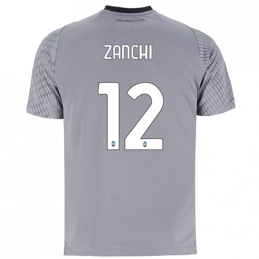 Danxen Kinder Edoardo Zanchi #12 Trikot Grau Blau Rot Torwarttrikot 2025/26