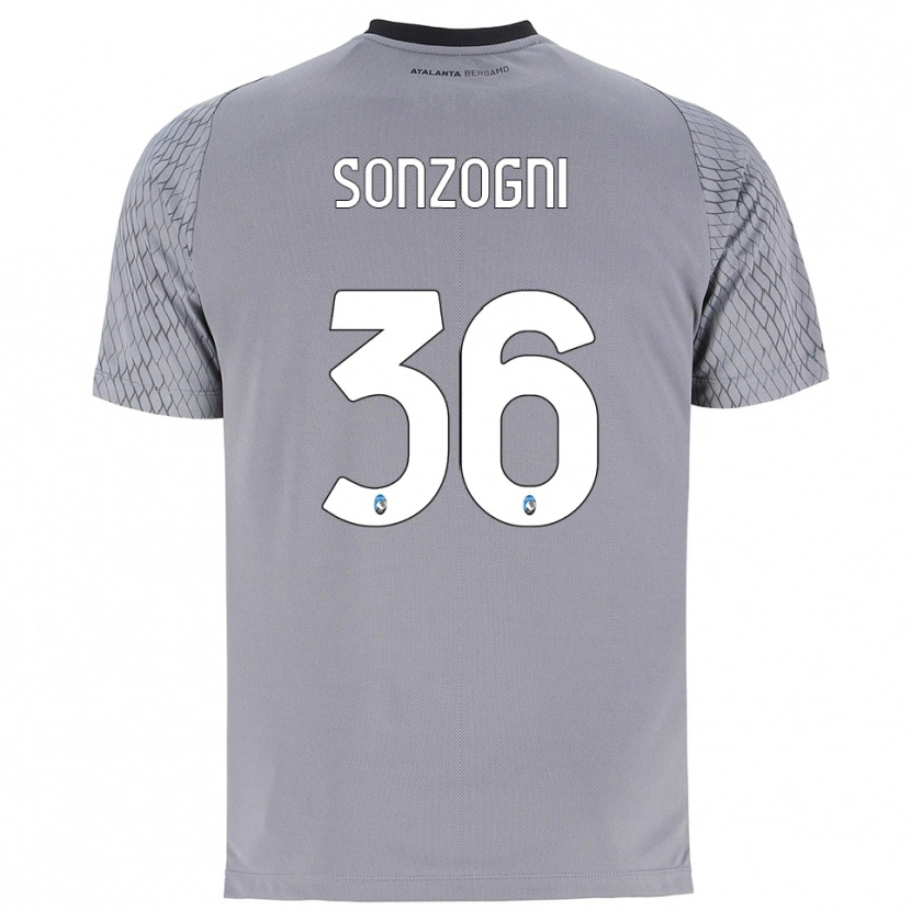 Danxen Kinder Mattia Sonzogni #36 Trikot Grau Blau Rot Torwarttrikot 2025/26