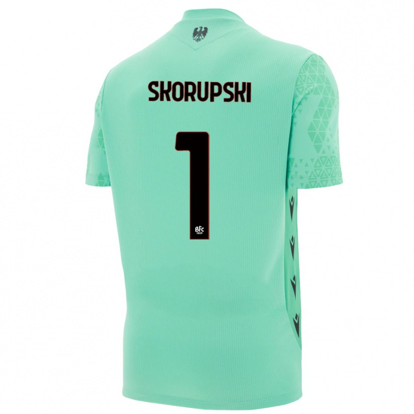 Danxen Kinder Lukasz Skorupski #1 Trikot Mint Blau Schwarz Torwarttrikot 2025/26