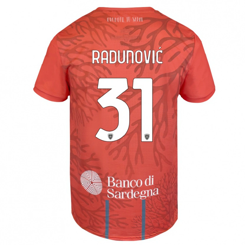 Danxen Kinder Boris Radunović #31 Trikot Orange Rot Weiß Torwarttrikot 2025/26
