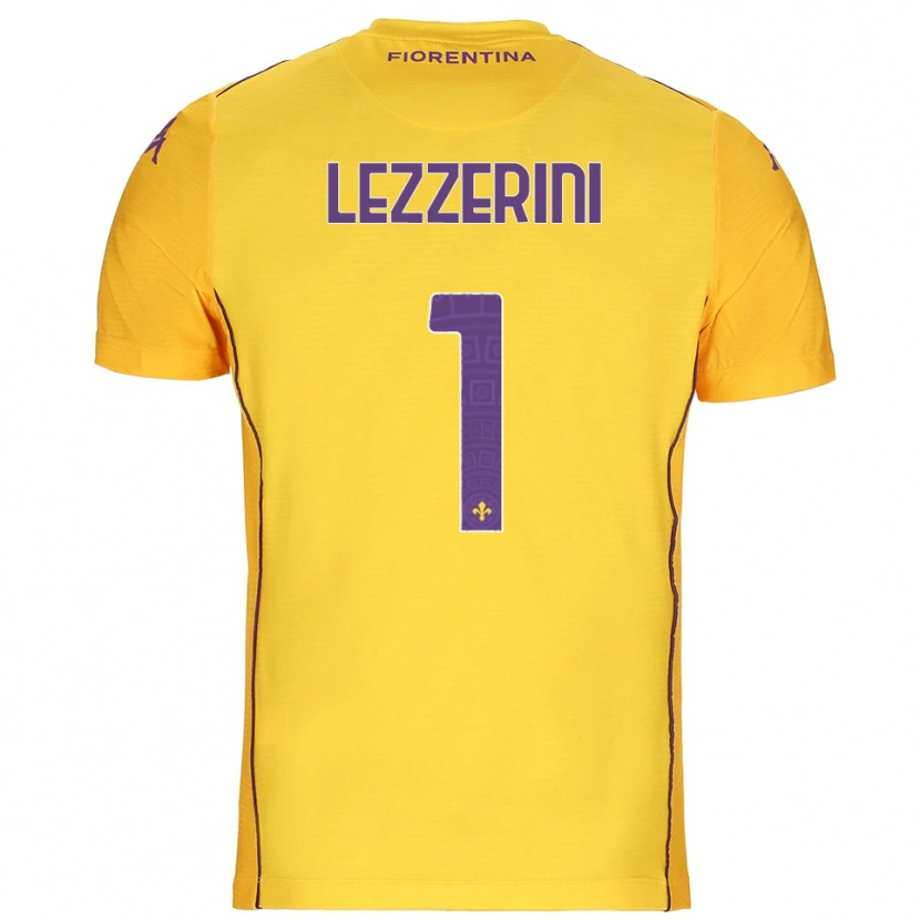 Danxen Kinder Luca Lezzerini #1 Trikot Orange Gelb Lila Torwarttrikot 2025/26
