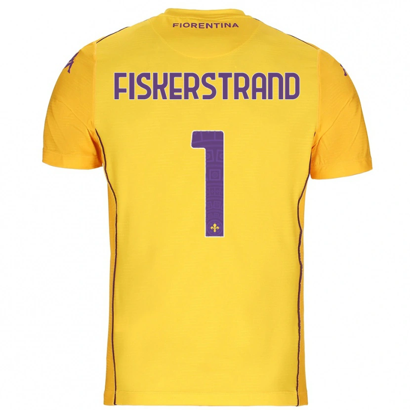 Danxen Kinder Cecilie Fiskerstrand #1 Trikot Orange Gelb Lila Torwarttrikot 2025/26