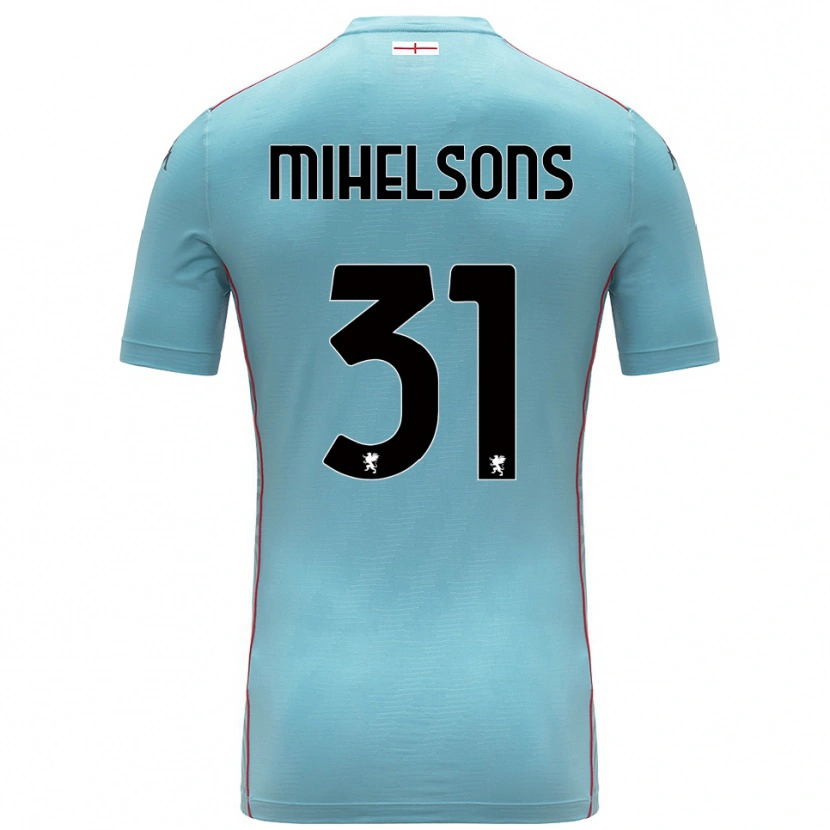 Danxen Kinder Rendijs Mihelsons #31 Trikot Blau Grau Torwarttrikot 2025/26