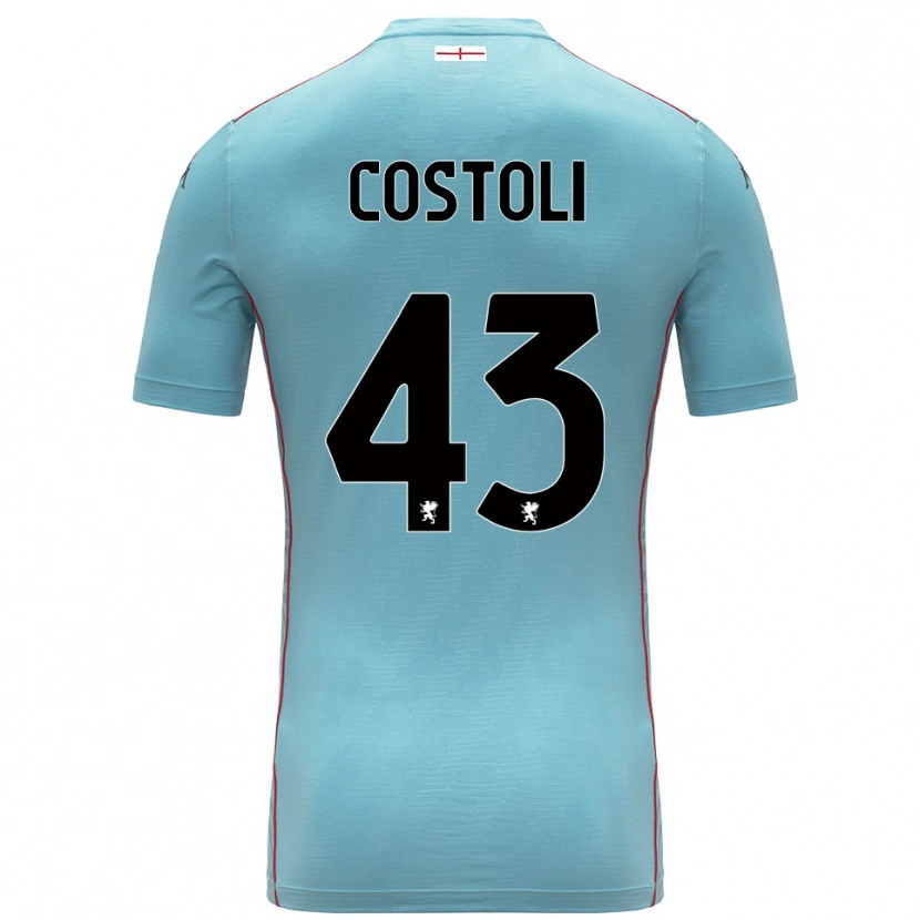 Danxen Kinder Lorenzo Costoli #43 Trikot Blau Grau Torwarttrikot 2025/26