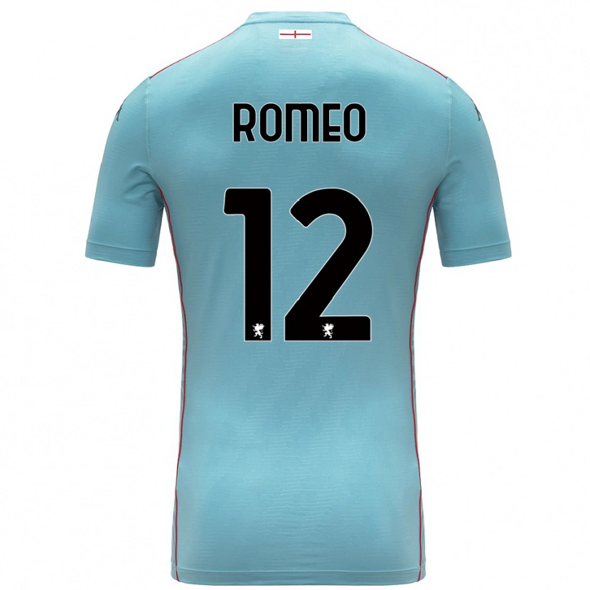 Danxen Kinder Emanuele Romeo #12 Trikot Blau Grau Torwarttrikot 2025/26