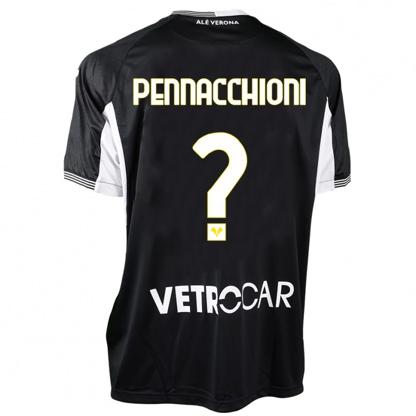 Danxen Kinder Jacopo Pennacchioni #0 Trikot Schwarz Weiß Torwarttrikot 2025/26