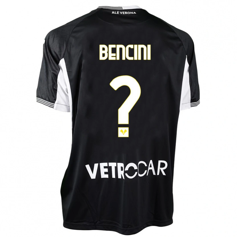 Danxen Kinder Mattia Bencini #0 Trikot Schwarz Weiß Torwarttrikot 2025/26