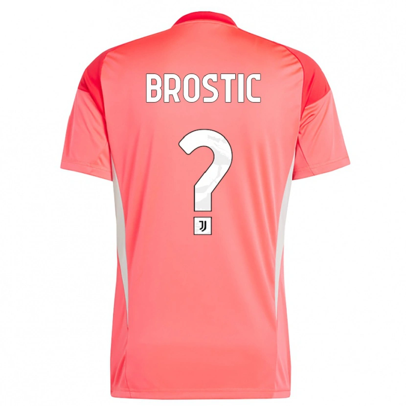 Danxen Kinder Gabriel Brostic #0 Trikot Rot Orange Torwarttrikot 2025/26