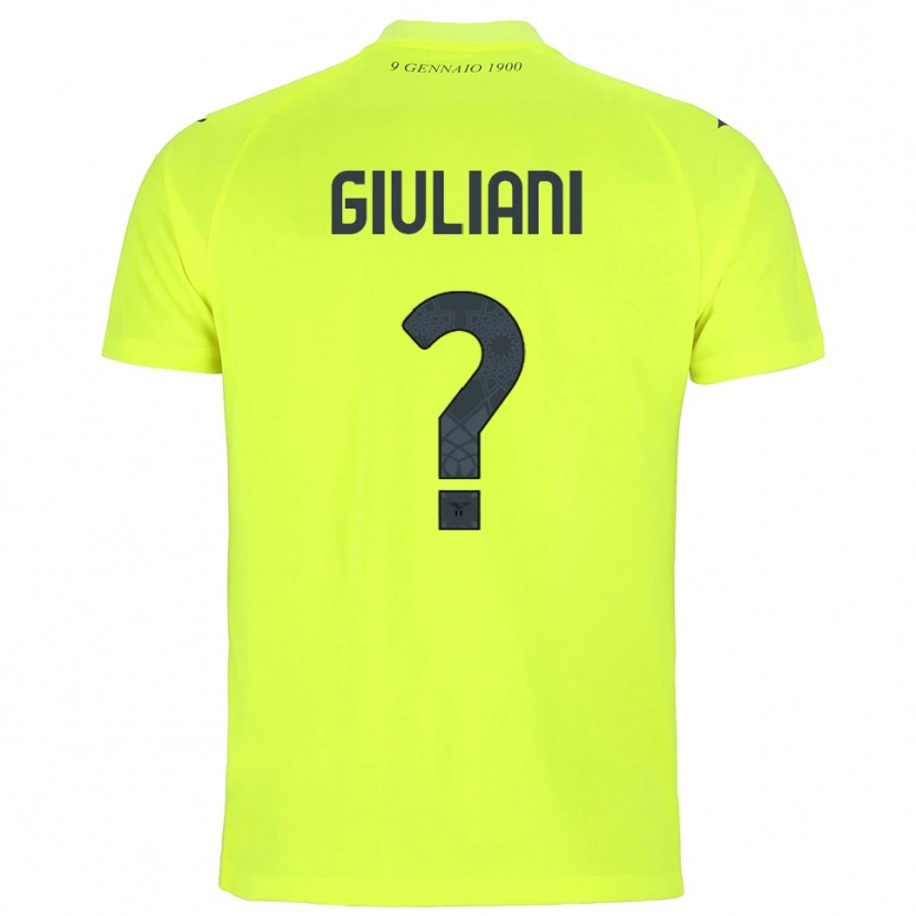 Danxen Kinder Alessio Giuliani #0 Trikot Fluoreszierendes Grün Torwarttrikot 2025/26