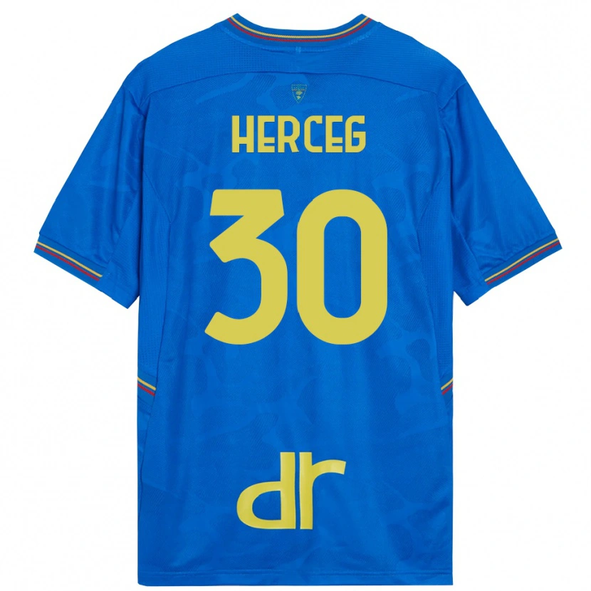 Danxen Kinder Lovro Herceg #30 Trikot Königsblau Braun Torwarttrikot 2025/26
