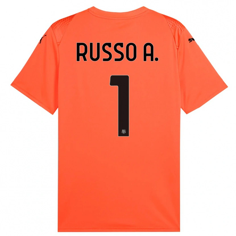Danxen Kinder Alessandro Russo #1 Trikot Orange Schwarz Torwarttrikot 2025/26