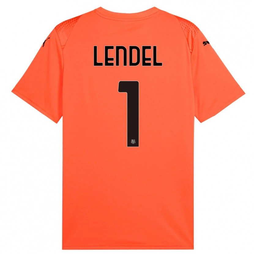 Danxen Kinder Davide Lendel #1 Trikot Orange Schwarz Torwarttrikot 2025/26