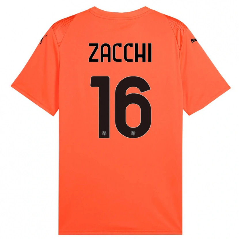 Danxen Kinder Gioele Zacchi #16 Trikot Orange Schwarz Torwarttrikot 2025/26