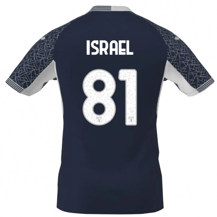 Danxen Kinder Franco Israel #81 Trikot Blau Schwarz Weiß Torwarttrikot 2025/26