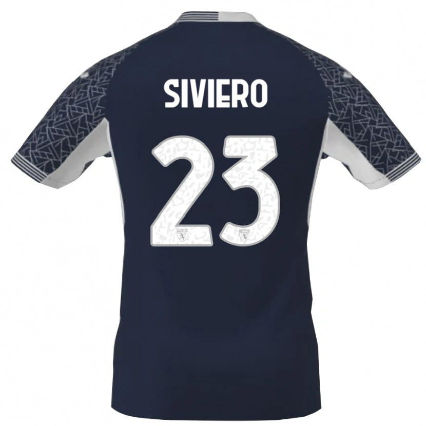 Danxen Kinder Lapo Siviero #23 Trikot Blau Schwarz Weiß Torwarttrikot 2025/26