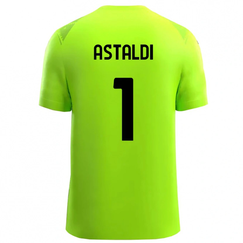 Danxen Kinder Gianluca Astaldi #1 Trikot Rasen Grün Schwarz Torwarttrikot 2025/26