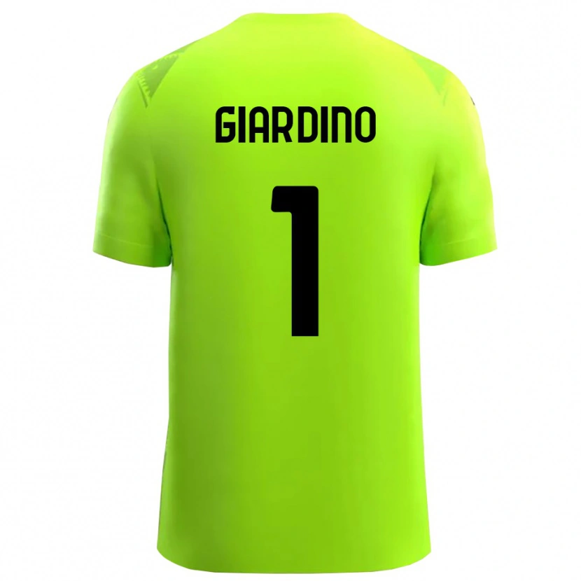 Danxen Kinder Andrea Giardino #1 Trikot Rasen Grün Schwarz Torwarttrikot 2025/26