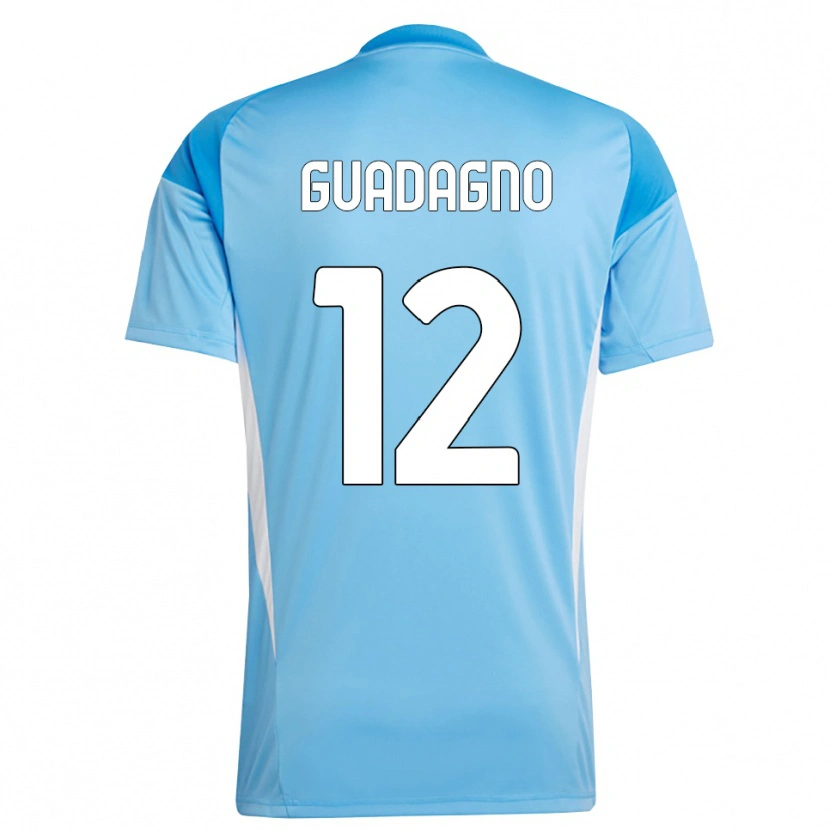 Danxen Kinder Johan Guadagno #12 Trikot Himmelblau Weiß Torwarttrikot 2025/26