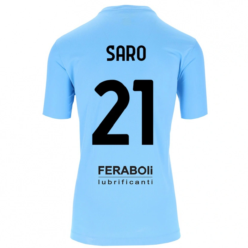 Danxen Kinder Gianluca Saro #21 Trikot Himmelblau Schwarz Torwarttrikot 2025/26