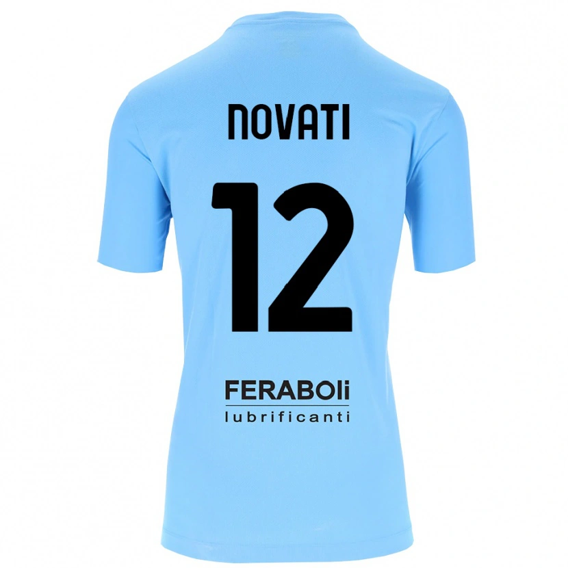 Danxen Kinder Lorenzo Novati #12 Trikot Himmelblau Schwarz Torwarttrikot 2025/26