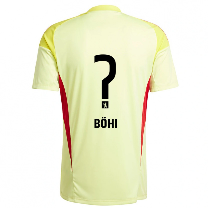 Danxen Kinder Nadine Böhi #0 Trikot Hellgelb Schwarz Torwarttrikot 2025/26