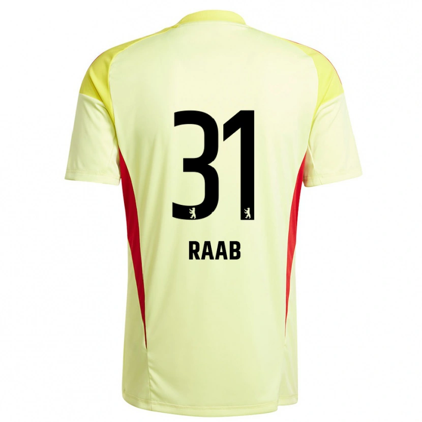 Danxen Kinder Matheo Raab #31 Trikot Hellgelb Schwarz Torwarttrikot 2025/26