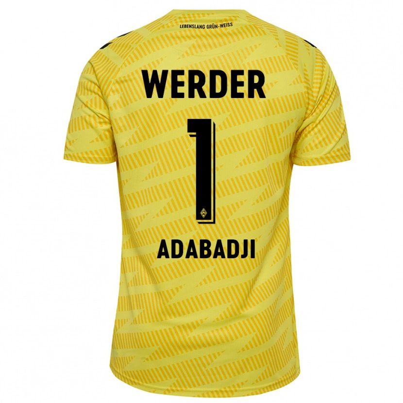 Danxen Kinder Kwassi-Vivien Felix Adabadji #1 Trikot Gelb Schwarz Torwarttrikot 2025/26