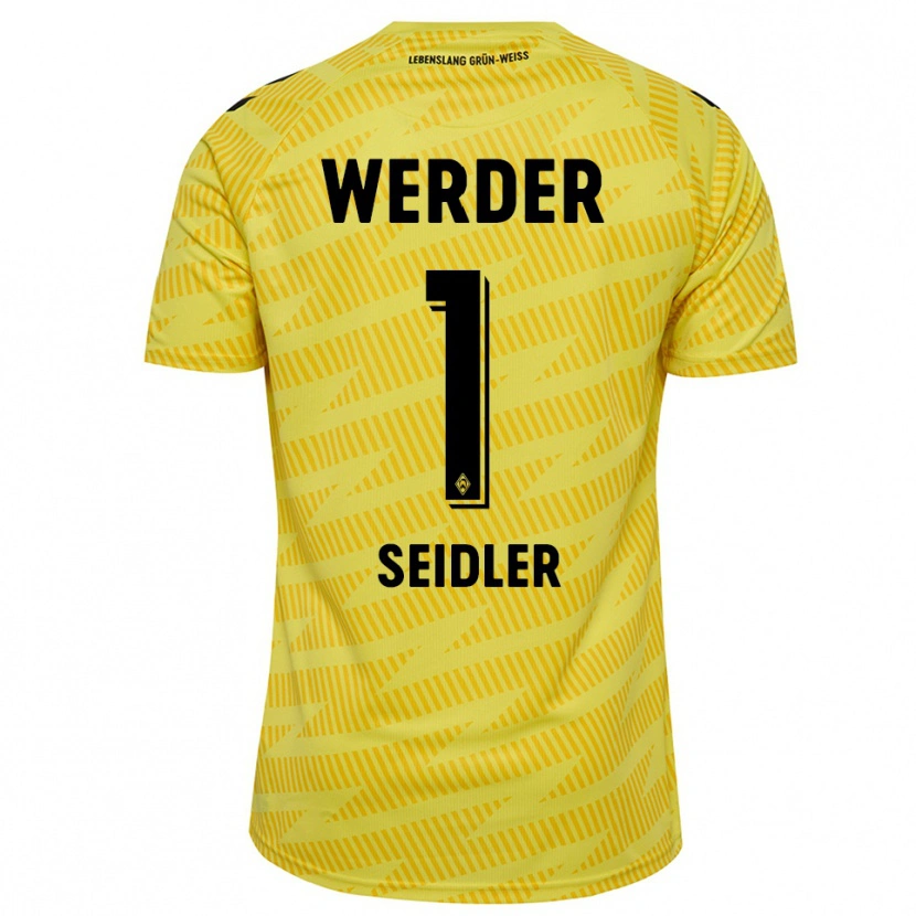 Danxen Kinder Calvin Seidler #1 Trikot Gelb Schwarz Torwarttrikot 2025/26