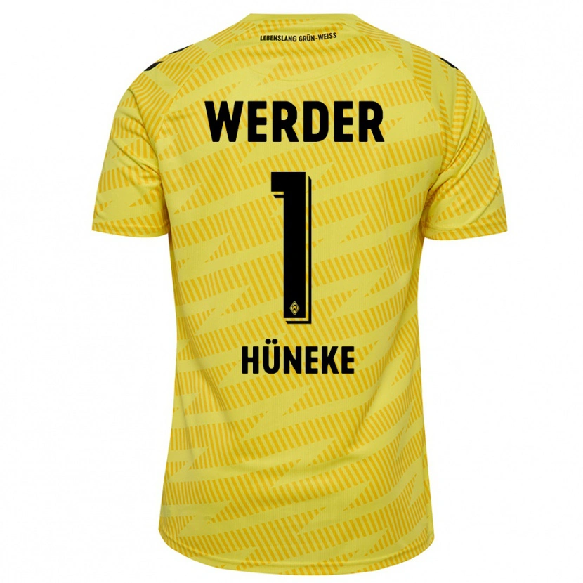 Danxen Kinder Win Hüneke #1 Trikot Gelb Schwarz Torwarttrikot 2025/26