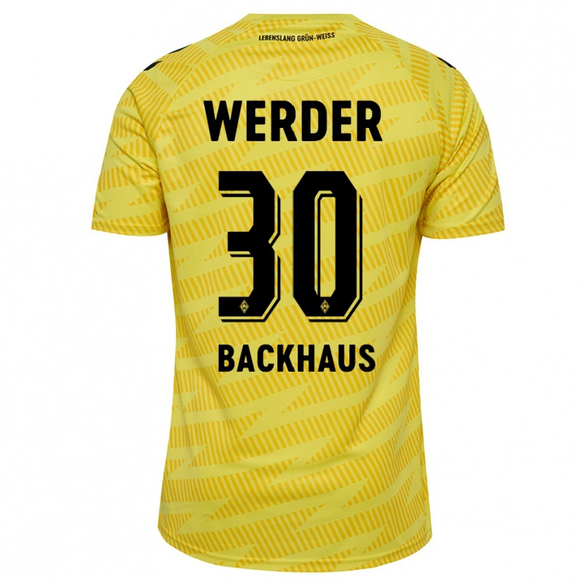Danxen Kinder Mio Backhaus #30 Trikot Gelb Schwarz Torwarttrikot 2025/26