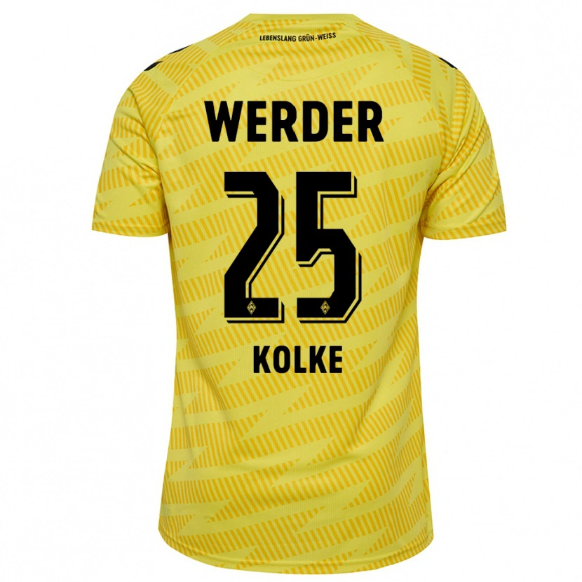 Danxen Kinder Markus Kolke #25 Trikot Gelb Schwarz Torwarttrikot 2025/26
