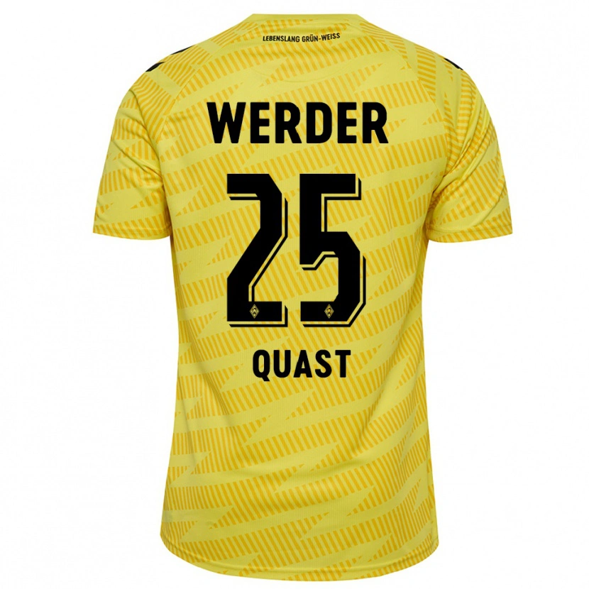 Danxen Kinder Soenke Quast #25 Trikot Gelb Schwarz Torwarttrikot 2025/26
