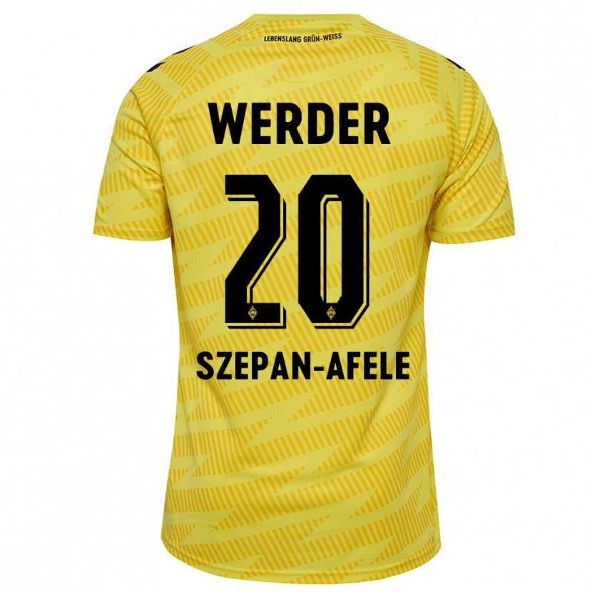 Danxen Kinder Gianni Szepan-Afele #20 Trikot Gelb Schwarz Torwarttrikot 2025/26