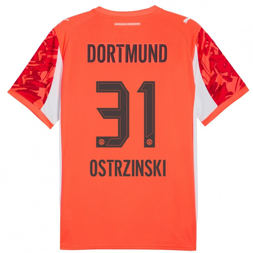 Danxen Kinder Silas Ostrzinski #31 Trikot Rot Orange Torwarttrikot 2025/26