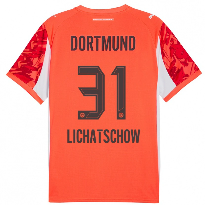 Danxen Kinder Deniese Lichatschow #31 Trikot Rot Orange Torwarttrikot 2025/26