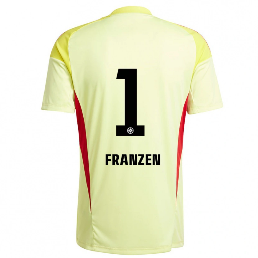 Danxen Kinder Marlon Franzen #1 Trikot Hellgelb Schwarz Torwarttrikot 2025/26