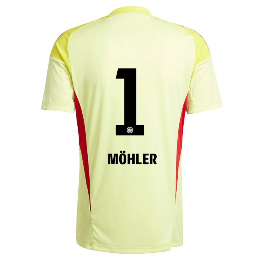 Danxen Kinder Emil Möhler #1 Trikot Hellgelb Schwarz Torwarttrikot 2025/26