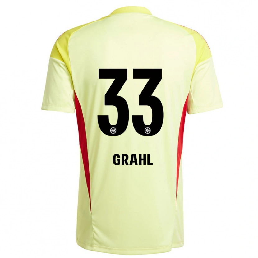 Danxen Kinder Jens Grahl #33 Trikot Hellgelb Schwarz Torwarttrikot 2025/26