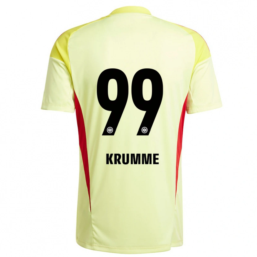 Danxen Kinder Janne Krumme #99 Trikot Hellgelb Schwarz Torwarttrikot 2025/26
