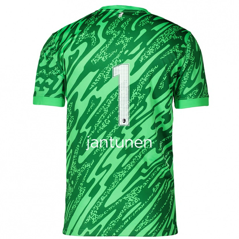 Danxen Kinder Jaaso Jantunen #1 Trikot Grün Weiß Torwarttrikot 2025/26