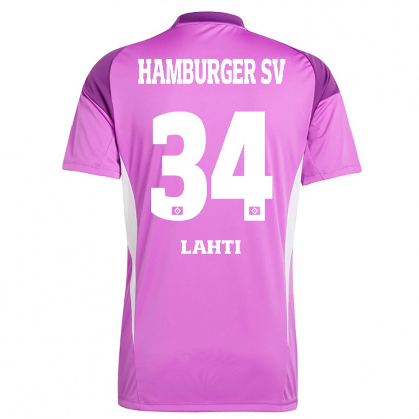 Danxen Kinder Elias Lahti #34 Trikot Flieder Weiß Lila Torwarttrikot 2025/26
