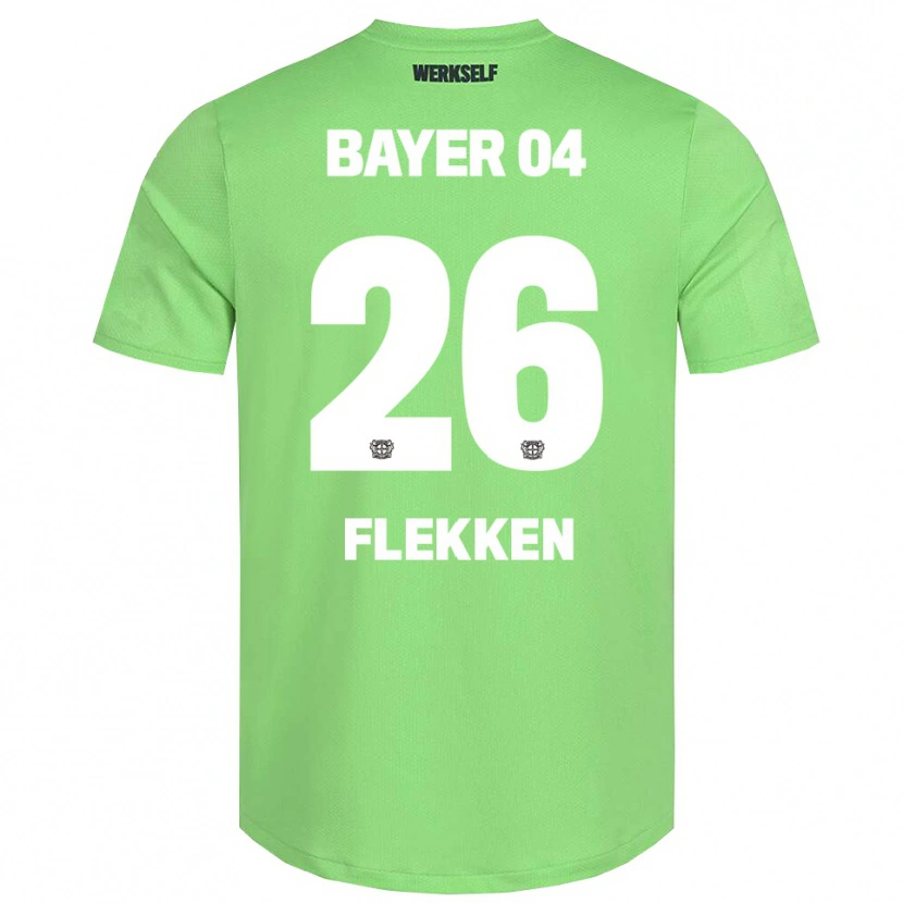 Danxen Kinder Mark Flekken #26 Trikot Hellgrün Weiß Torwarttrikot 2025/26