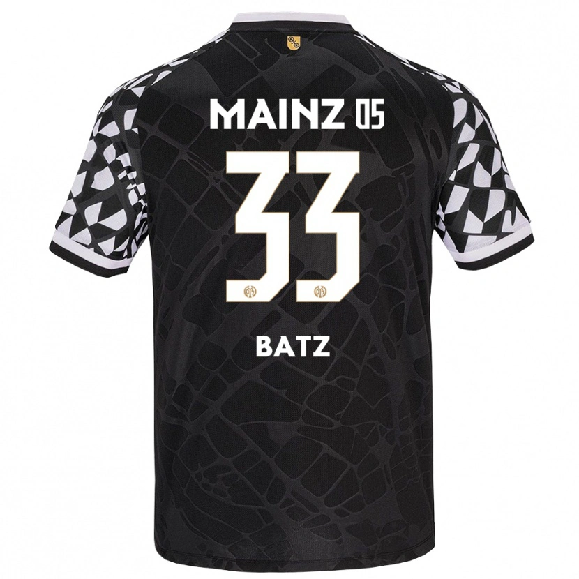 Danxen Kinder Daniel Batz #33 Trikot Schwarz Weiß Torwarttrikot 2025/26