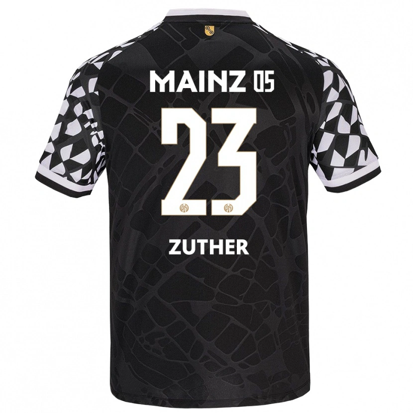 Danxen Kinder Pit Zuther #23 Trikot Schwarz Weiß Torwarttrikot 2025/26