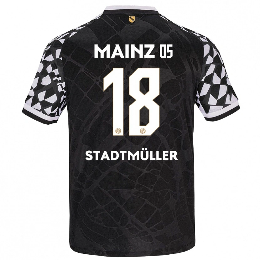 Danxen Kinder Elias Stadtmüller #18 Trikot Schwarz Weiß Torwarttrikot 2025/26