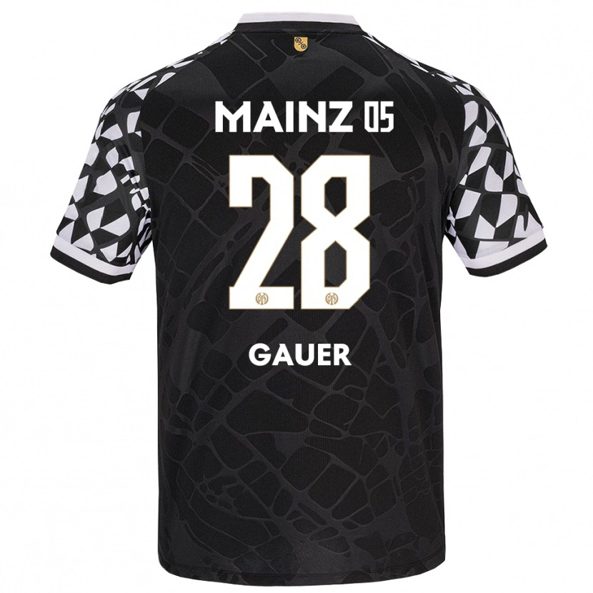 Danxen Kinder Luke Gauer #28 Trikot Schwarz Weiß Torwarttrikot 2025/26