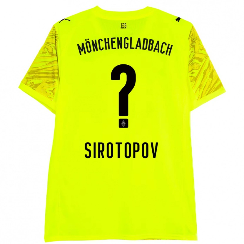 Danxen Kinder Artem Sirotopov #0 Trikot Gelb Schwarz Torwarttrikot 2025/26